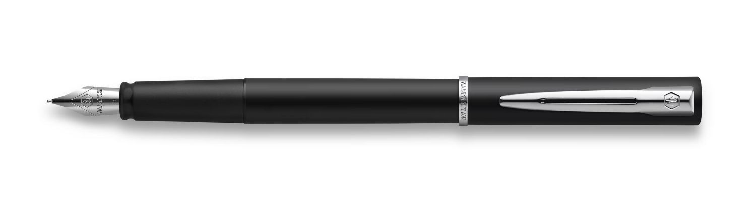 Stylo Plume Waterman Allure – Acier Lisse, Argenté, Comme Neuf, Sans Boîte