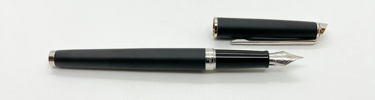 Waterman hémisphère argent ouvert capuchon